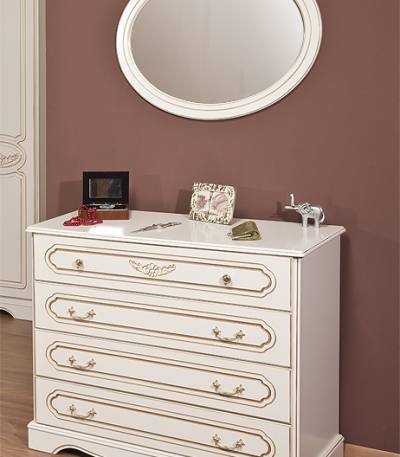 Dormitor / Comoda 4/5 sertare Valentina Gold